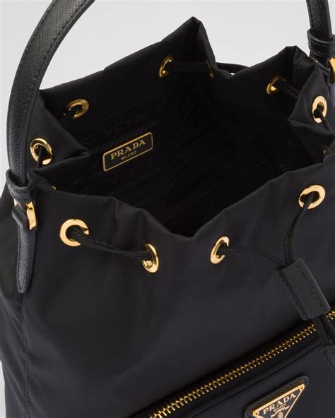 prada nylon duet shoulder bag|prada nylon drawstring bag.